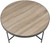 Homeroots Furniture Weathered Gray Oak Coffee Table, Weathered Gray Oak Finish, 32.3 x 32.3 x 15.75 Inches
