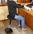 Black and Gray Adjustable Height Swivel Office Chair