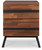 Homeroots Living Room End Table, Walnut and Sandy Black Finish, 18" X 20" X 23" Dimensions