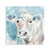 30" x 30" Watercolor Soft Pastel Cow Canvas Wall Art - 808230015456