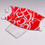 ADJUSTABLE Red Hearts Face Mask