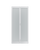 Set Of Two 78" White Glass Bi-Fold Door