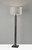 Homeroots Lighting Black Wood Pillar Floor Lamp, Reclaimed Wood Finish, 61 Inch Height