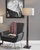 Homeroots Lighting Black Wood Pillar Floor Lamp, Reclaimed Wood Finish, 61 Inch Height