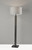 Homeroots Lighting Black Wood Pillar Floor Lamp, Reclaimed Wood Finish, 61 Inch Height