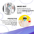 Medical Supply Disposable Coveralls for Men Women X Large Pack of 5 White Hazmat Suits Disposable with Hood Elastic Cuffs Ankles SMS 60GSM Body Hazmat