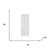 96" White Glass French Doors