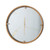 Homeroots Home Decor Modern Minimal Gold and Mirror Round Wall Clock, 20 Inch
