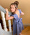 Deep V back Vienna Flower Girl Dress