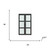 Set Of Two 78" Black Glass Bi-Fold Door