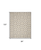 7' X 10' Ivory And Grey Fleur De Lis Stain Resistant Non Skid Area Rug