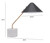 Black Gold and Marble Table or Desk Lamp - 808230020719