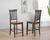 Sunset Trading Dakota Slat Back Bartools | Set of 2 | 24" Counter Height Dining Chairs | Ideal Home Bar Room, Pub, Kitchen Island Highback Stools | Distressed Brown and Ash Gray Solid Wood