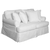 Sunset Trading Horizon Replacement Slipcover Only for T-Cushion Loveseat | Warm White