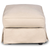 Sunset Trading Horizon Slipcovered Ottoman | Performance Fabric Washable Water-Resistant Stain-Proof | Tan