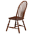 Sunset Trading Andrews Windsor Spindleback Dining Chair | Fully Assembled Kitchen Chair | Modern Farmhouse Minimalist Country Cottage| Chestnut Brown | Set of 2