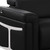 73" Black Italian Leather Power Reclining Loveseat