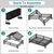 2 Pack Under Bed Storage Container Foldable Rolling Storage Bin