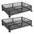 2 Pack Under Bed Storage Container Foldable Rolling Storage Bin