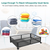 2 Pack Under Bed Storage Container Foldable Rolling Storage Bin