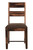 Nine Piece Dark Brown Solid Wood Dining Set with Eight Chairs