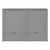 Gray Wood Full Murphy Bed