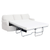 Sunset Trading Horizon Replacement Slipcover Only for T-Cushion Sectional Sofa with Chaise | Performance Fabric Washable Water-Resistant Stain-Proof | White