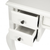 40" White Acacia Wood Writing Desk With Five Drawers