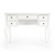 40" White Acacia Wood Writing Desk With Five Drawers