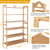 6 Tier Bamboo Shoe Rack Organizer Shoe Self Storage 