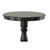 30" Black Solid Wood Rounded Bar Table