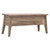 39" Brown Solid Wood Storage Bench With Flip Top