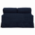 Sunset Trading Americana Replacement Slipcover Only for Box Cushion Track Arm Loveseat | Performance Fabric Washable Water-Resistant Stain-Proof | Navy Blue