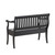 42" Black Solid Wood Distressed Storage Bench With Flip Top
