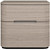 20" Beige Wood Two Drawer Nightstand