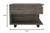 Homeroots Living Room 22" Dark Brown Manufactured Wood Rectangular Lift Top Coffee Table, Dark Brown Finish