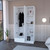 19" White Wood Corner Accent Chest