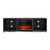 70" Black Wood Fireplace Entertainment Center With Fireplace
