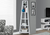 71" White Wood Corner Bookcase