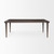 84" Brown Solid Wood Dining Table