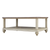 Sunset Trading Shades of Sand Cocktail Table | Storage Shelf | Fully Assembled | Cream Puff and Walnut Brown Solid Wood 