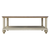 Sunset Trading Shades of Sand Cocktail Table | Storage Shelf | Fully Assembled | Cream Puff and Walnut Brown Solid Wood 
