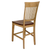 Sunset Trading Brook Fancy Slat Barstool | Two Tone Light Brown Wood | Counter Height Stool | Set of 2