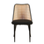 Set of Black Rattan Dining Chairs