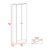 Milan 2 Piece Kitchen Set, Kitchen Pantry + Floating Table