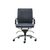 Blue and Silver Adjustable Swivel Faux Leather Rolling Conference Office Chair