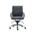 Blue and Silver Adjustable Swivel Faux Leather Rolling Conference Office Chair