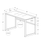22" Silver Glass Computer Desk