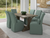 Sunset Trading Newport Slipcovered Dining Chair | Performance Fabric Washable Water-Resistant Stain-Proof | Ocean Blue 