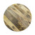 30" Natural Solid Wood Round Solid Drum Coffee Table